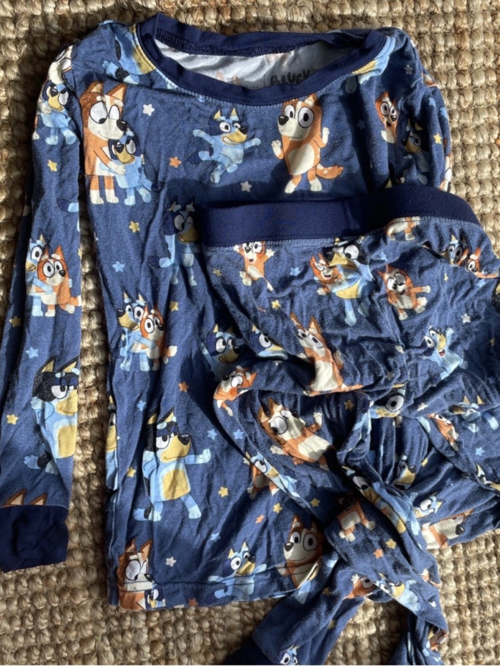 Little Sleepies Bluey Dance Mode Long Sleeve Pajama Set - Size 3T